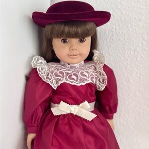Vintage 1986 American Girl Samantha Doll with Original Meet Outfit & Hat